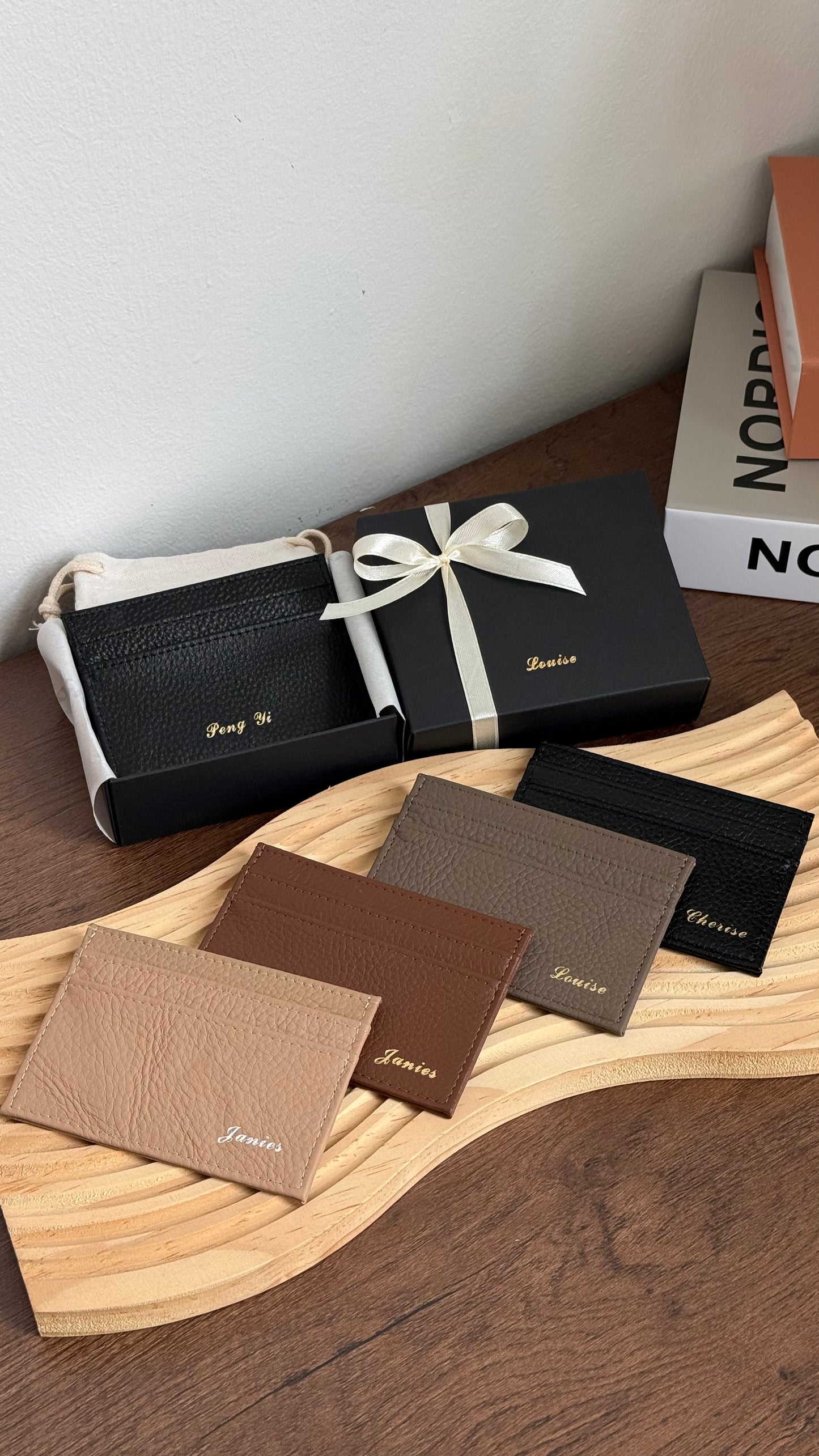 Personalised Leather Card Holder