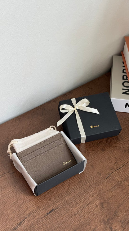 Personalised Leather Card Holder
